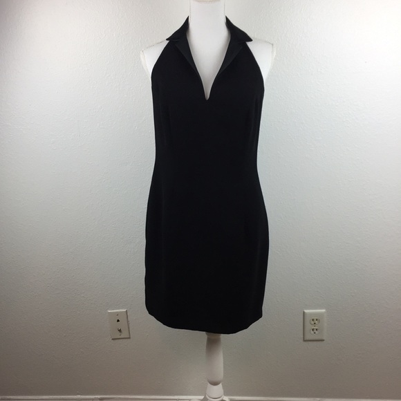 tuxedo halter dress